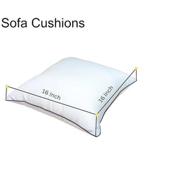 Sofa Cushions Pillows Size 16 x 16, Luxury Hotel Quality,Cushions for Gurden Sofa, Sofa Pillow, Cushions for Bed, White Size 16x16 Pack of-1 (Purple)