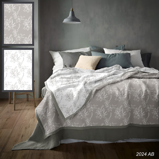 Florida Pure Cotton Dohar for Single Bed Pack Of 2 – 100% Cotton Reversible