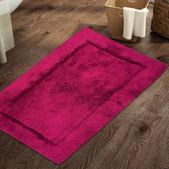 Anti Skid Sangaria-Dark Violet Hygro Cotton Large Bath Mat - Hygro By Spaces