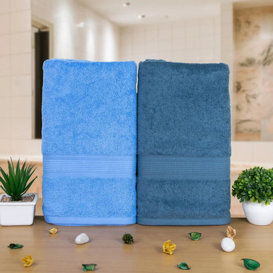 Rangoli Trio 100% Cotton Bath Towel ,500 GSM| Super Absorbent, Quick Dry & Ultra Soft Towel for Bath, Travel, Gym, Spa & Yoga|Set of 3 (1 Bath & 2 Hand Towel)