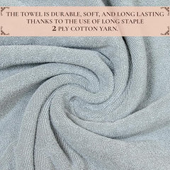 Rangoli Oriental 100% Cotton, Hand Towel 450 GSM Pack of 2 | Hanging Towel Soft, Luxury & Highly Absorbent Towels |Men & Women | Fade Resistant & Multipurpose Hand Towels, 40x60 Cm, Grey