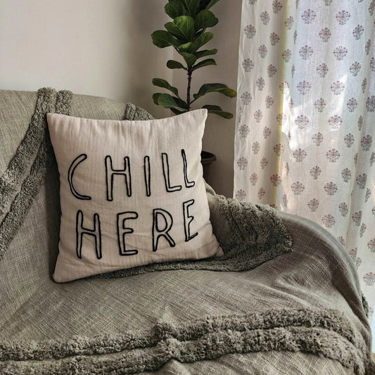 Chill Here Pillow Cover