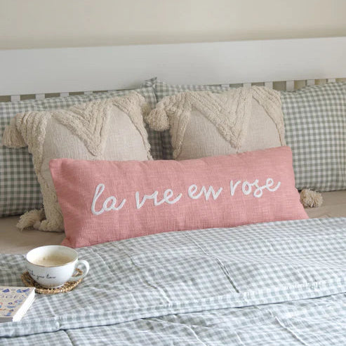 The Rose Dreams Lumbar Pillow Cover