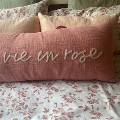 The Rose Dreams Lumbar Pillow Cover