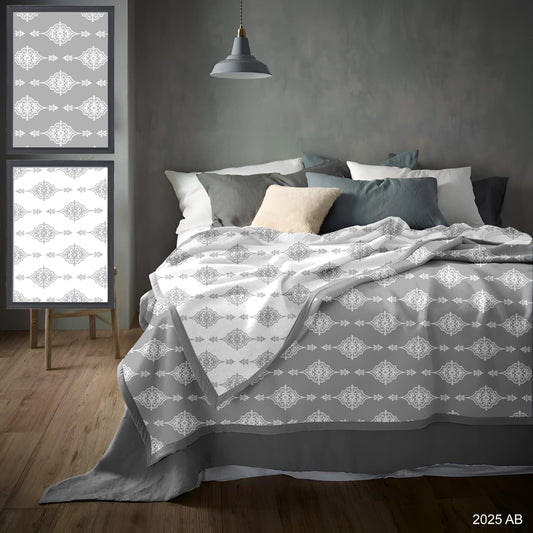 Florida Pure Cotton Dohar for Single Bed Pack Of 2 – 100% Cotton Reversible