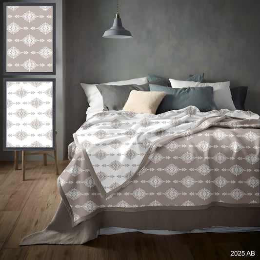 Florida Pure Cotton Dohar for Single Bed Pack Of 2 – 100% Cotton Reversible