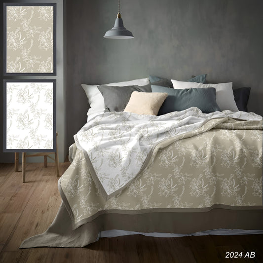 Florida Pure Cotton Dohar for Single Bed Pack Of 2 – 100% Cotton Reversible