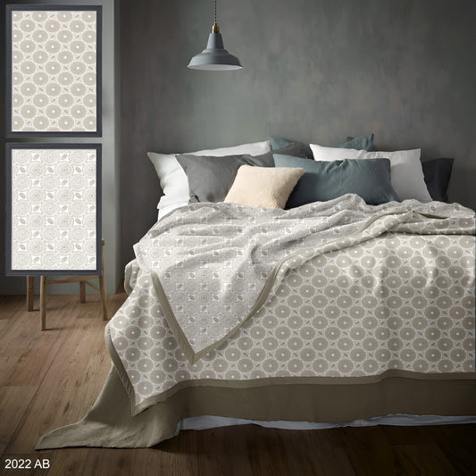 Florida Pure Cotton Dohar for Single Bed Pack Of 2 – 100% Cotton Reversible