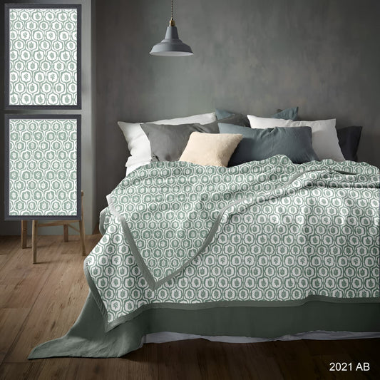 Florida Pure Cotton Dohar for Single Bed Pack Of 2 – 100% Cotton Reversible